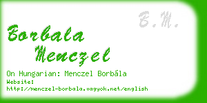 borbala menczel business card